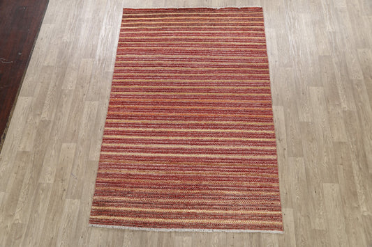 Modern All-Over Gabbeh Kashkoli Oriental Area Rug 5x8