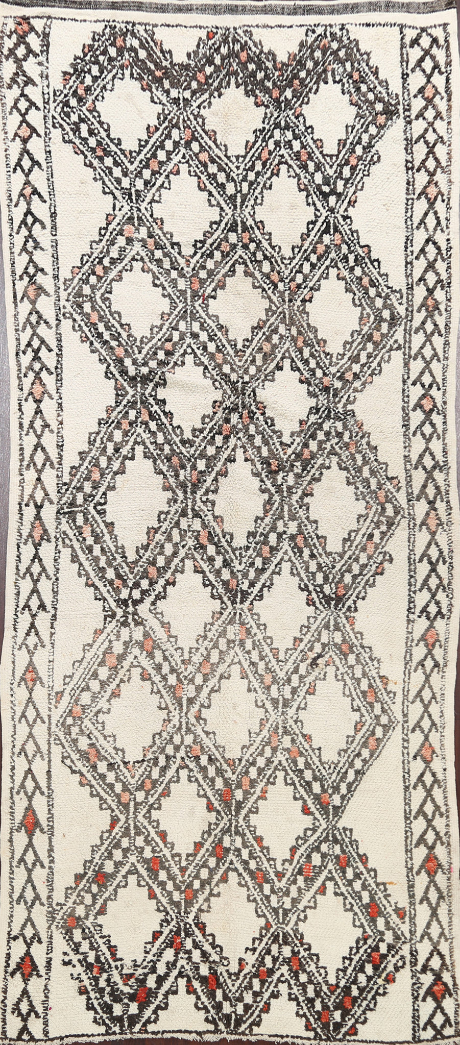 Antique Geometric Moroccan Oriental Area Rug 6x11