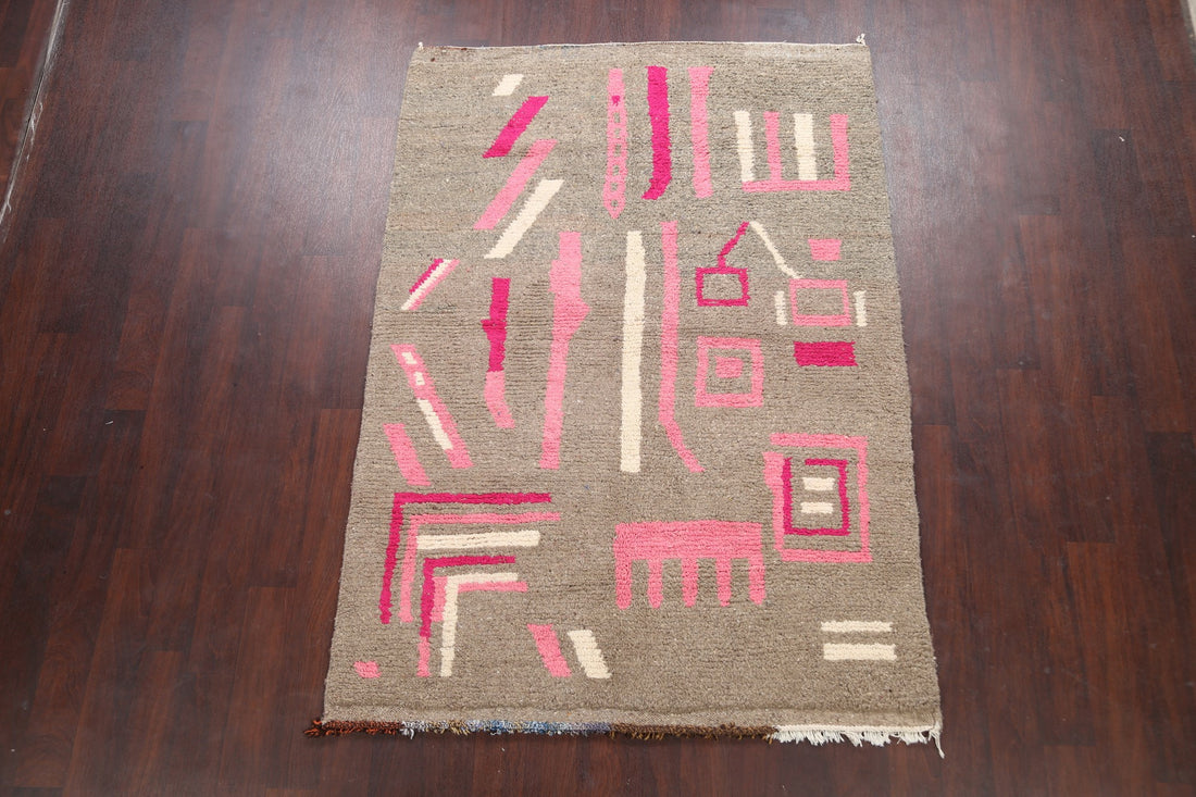 Tribal Moroccan Oriental Area Rug 5x7