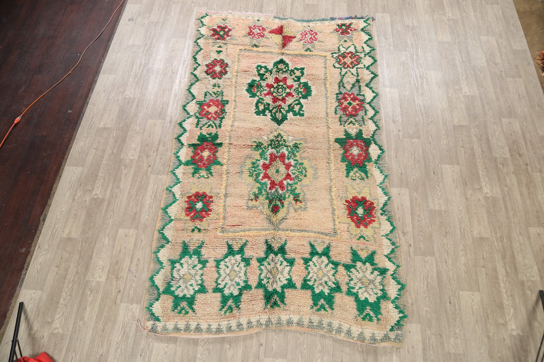 Tribal Moroccan Oriental Area Rug 6x10