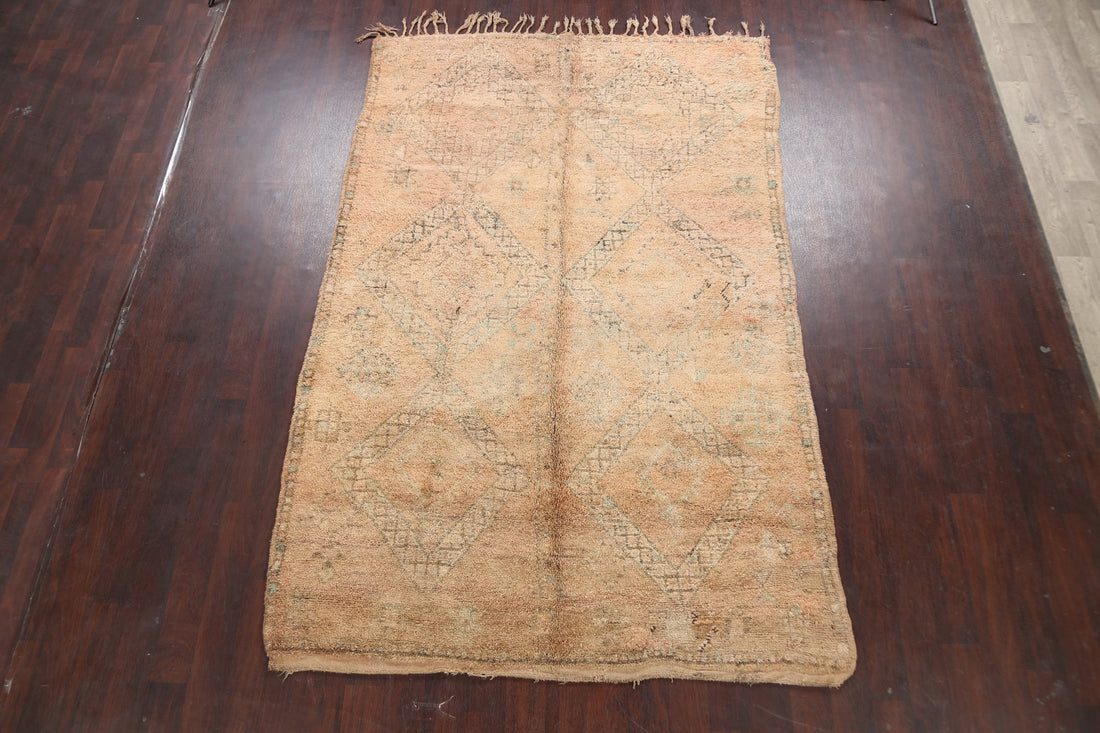 Tribal Moroccan Oriental Area Rug 6x10