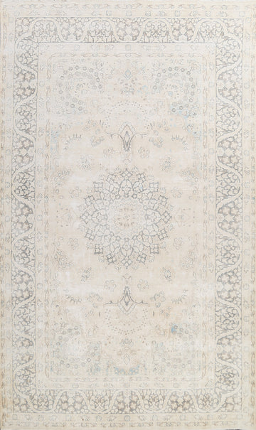 Muted Floral Kerman Persian Area Rug 8x12