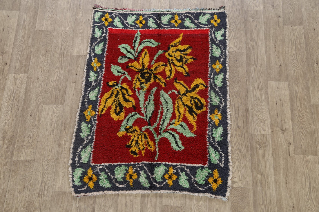 Floral Moroccan Oriental Area Rug 3x5