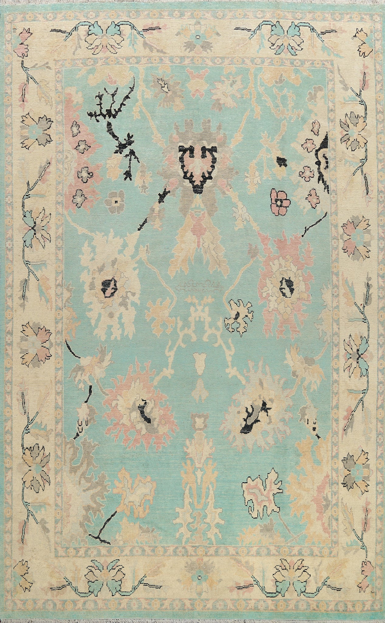 All-Over Oushak Oriental Area Rug 9x11