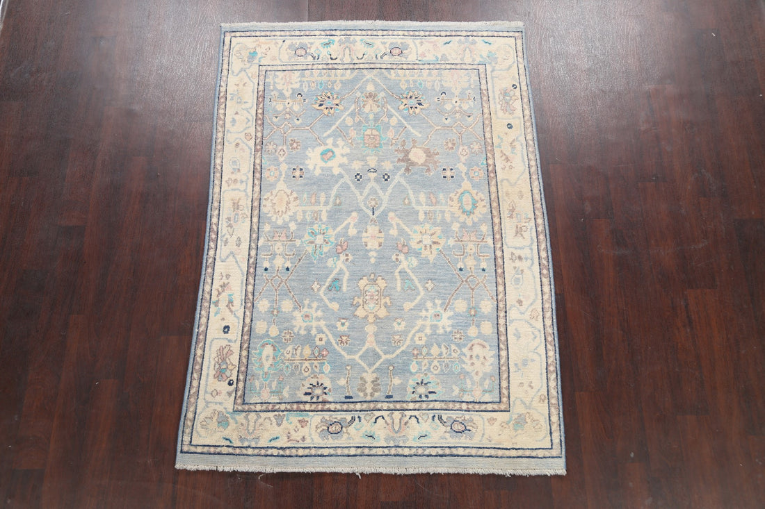 Geometric Oushak Oriental Area Rug 5x7