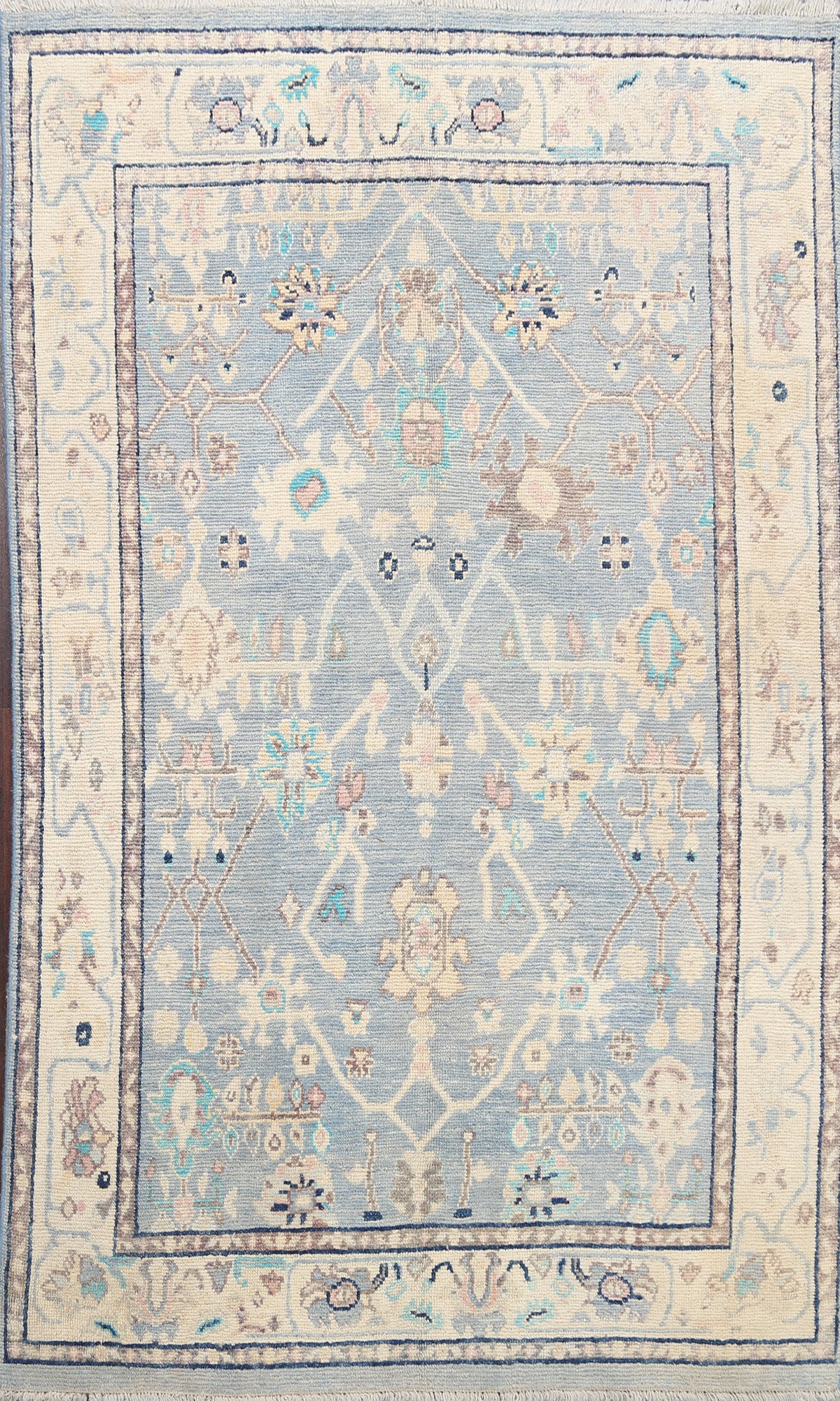 Geometric Oushak Oriental Area Rug 5x7