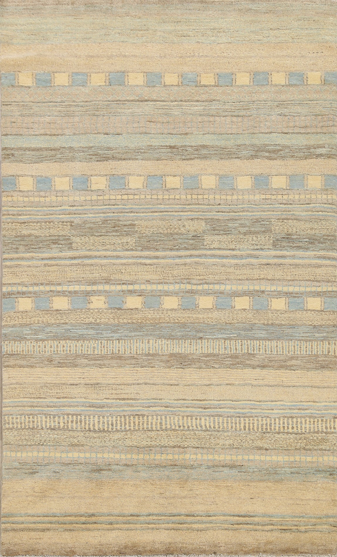 Modern Gabbeh Kashkoli Oriental Area Rug 6x8