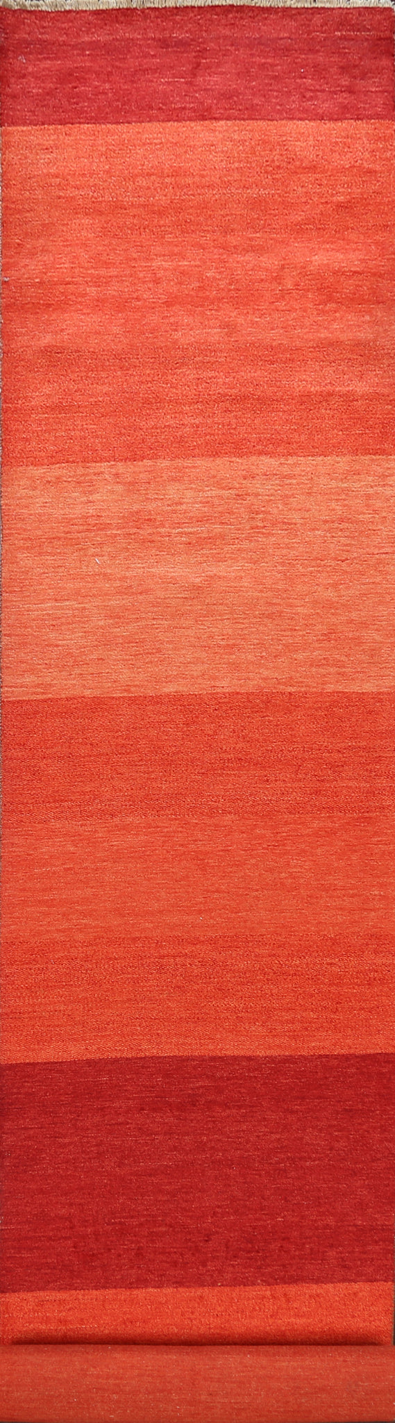 Modern Gabbeh Kashkoli Oriental Runner Rug 3x20