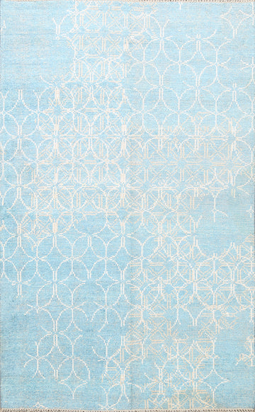 Geometric Modern Oriental Area Rug 6x8