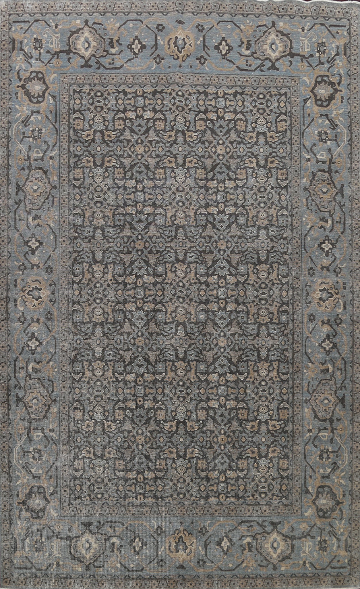 Silver Washed Ziegler Turkish Area Rug 10x13
