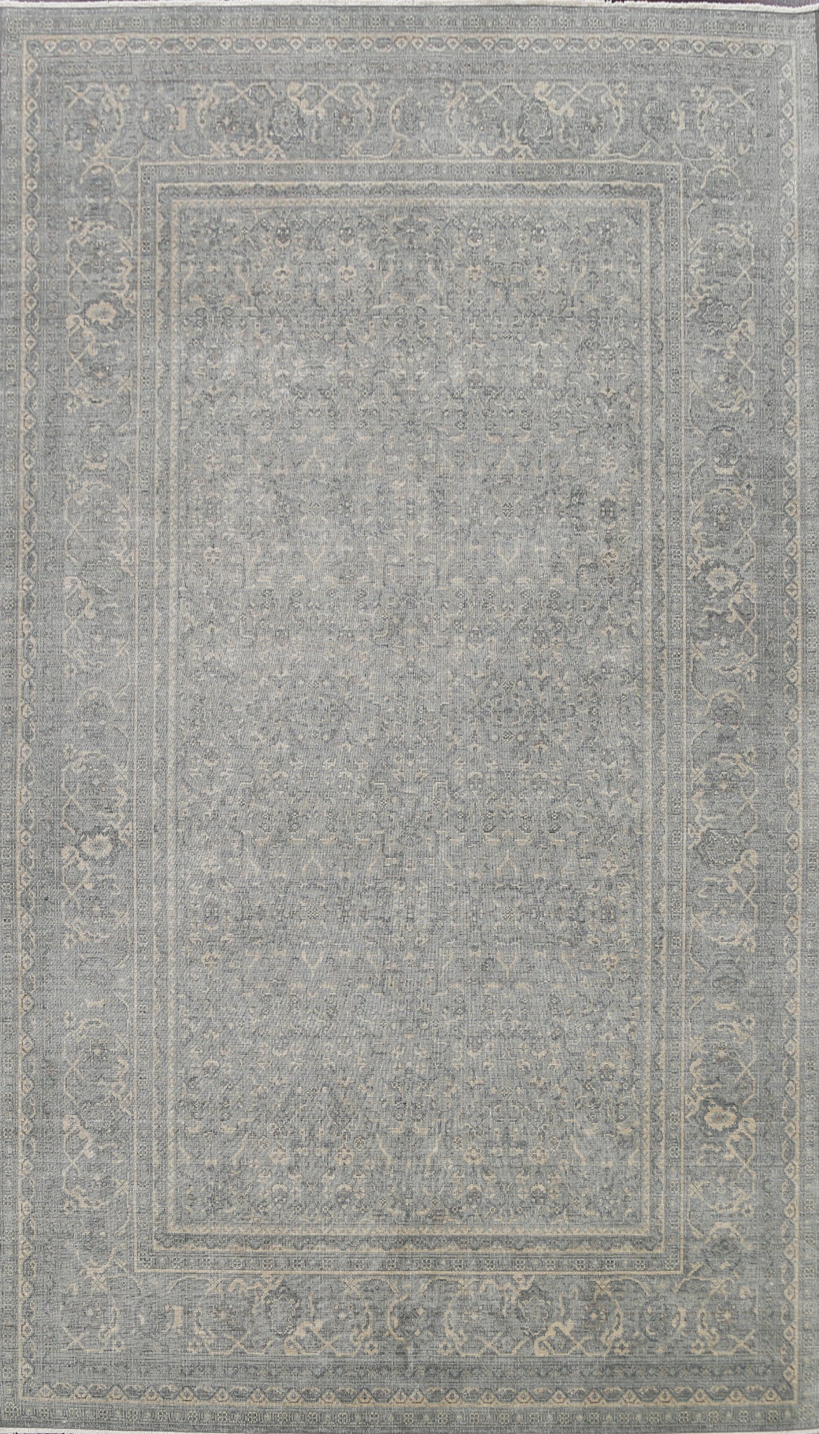 Silver Washed Ziegler Turkish Area Rug 7x10
