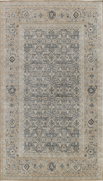 Silver Washed Ziegler Turkish Area Rug 7x10