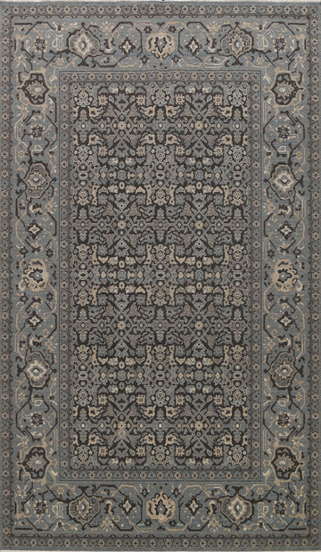 Silver Washed Ziegler Turkish Area Rug 7x10