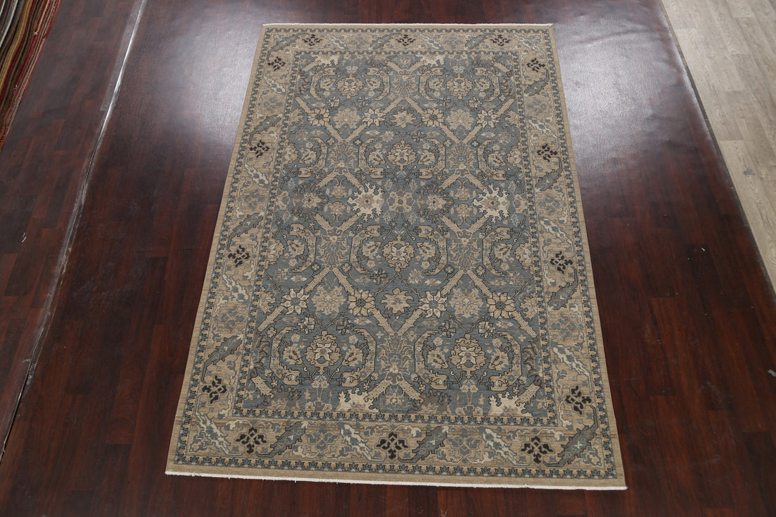 Silver Washed Ziegler Turkish Area Rug 7x10