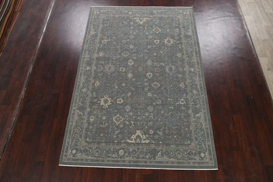 Silver Washed Ziegler Turkish Area Rug 7x10