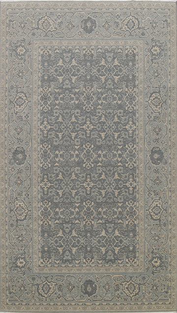 Silver Washed Ziegler Turkish Area Rug 7x10