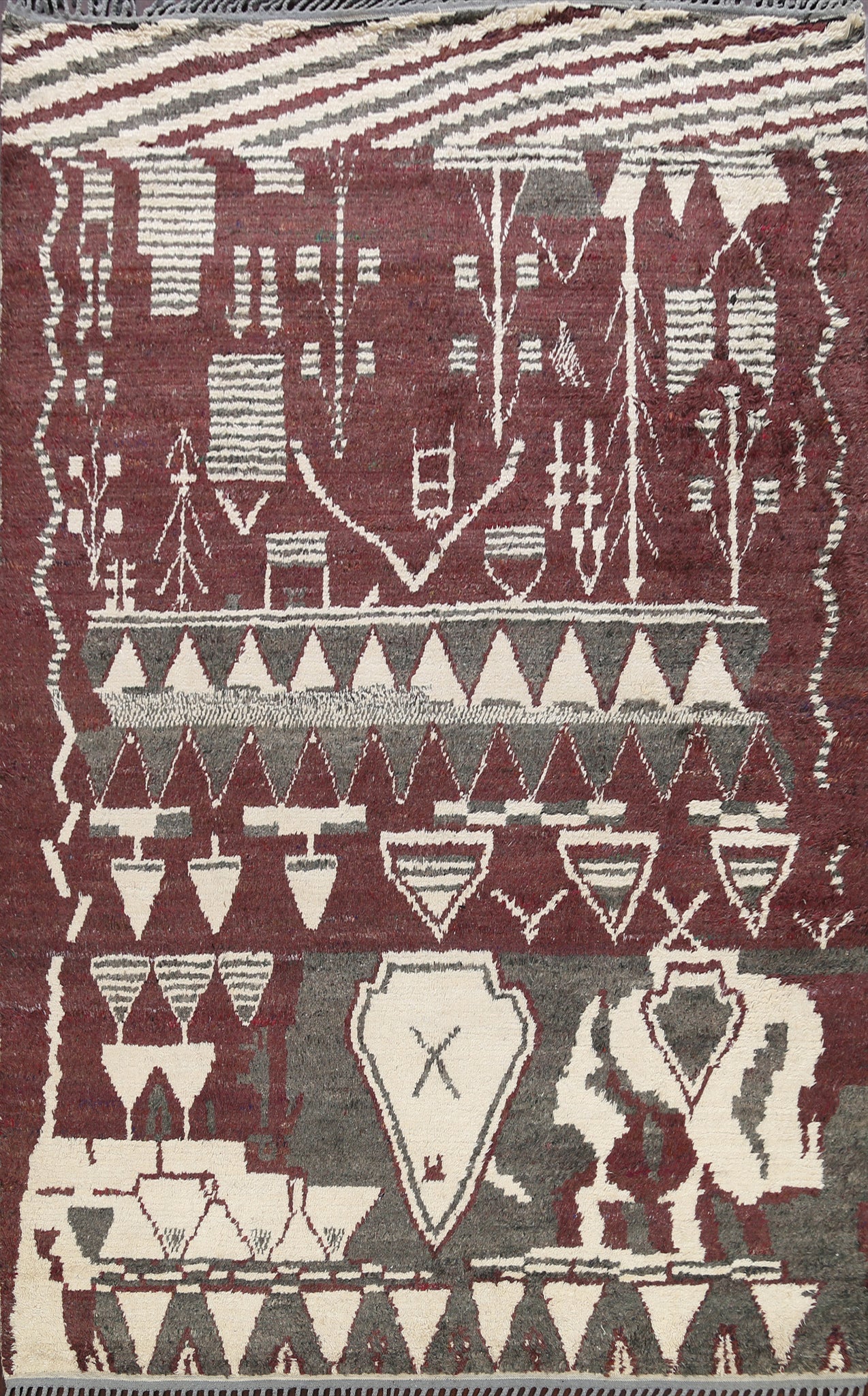 Tribal Moroccan Oriental Area Rug 8x10