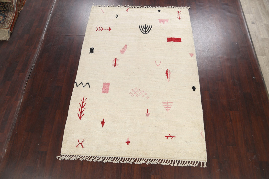 Tribal Moroccan Oriental Area Rug 6x9
