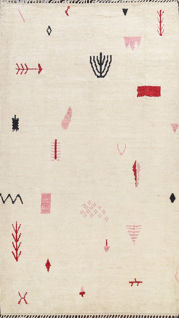 Tribal Moroccan Oriental Area Rug 6x9