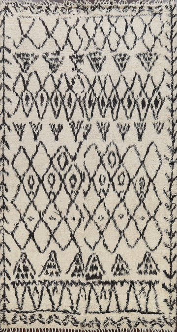 Tribal Moroccan Oriental Area Rug 6x9