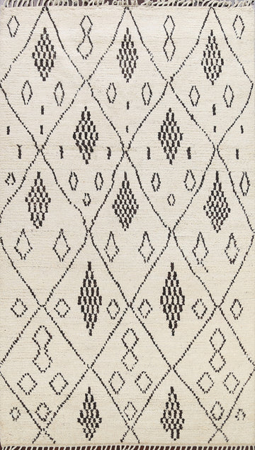 Tribal Moroccan Oriental Area Rug 6x9