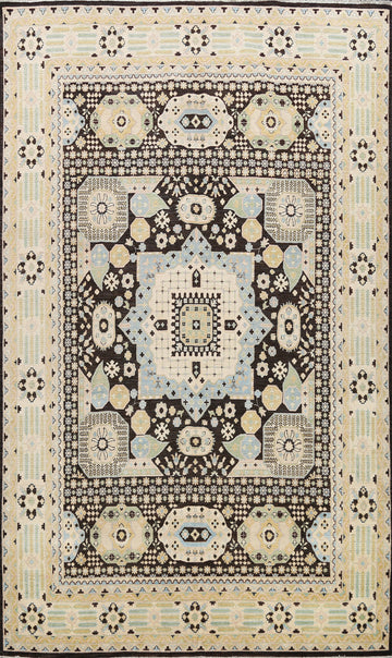 Geometric Khotan Oriental Area Rug 9x12