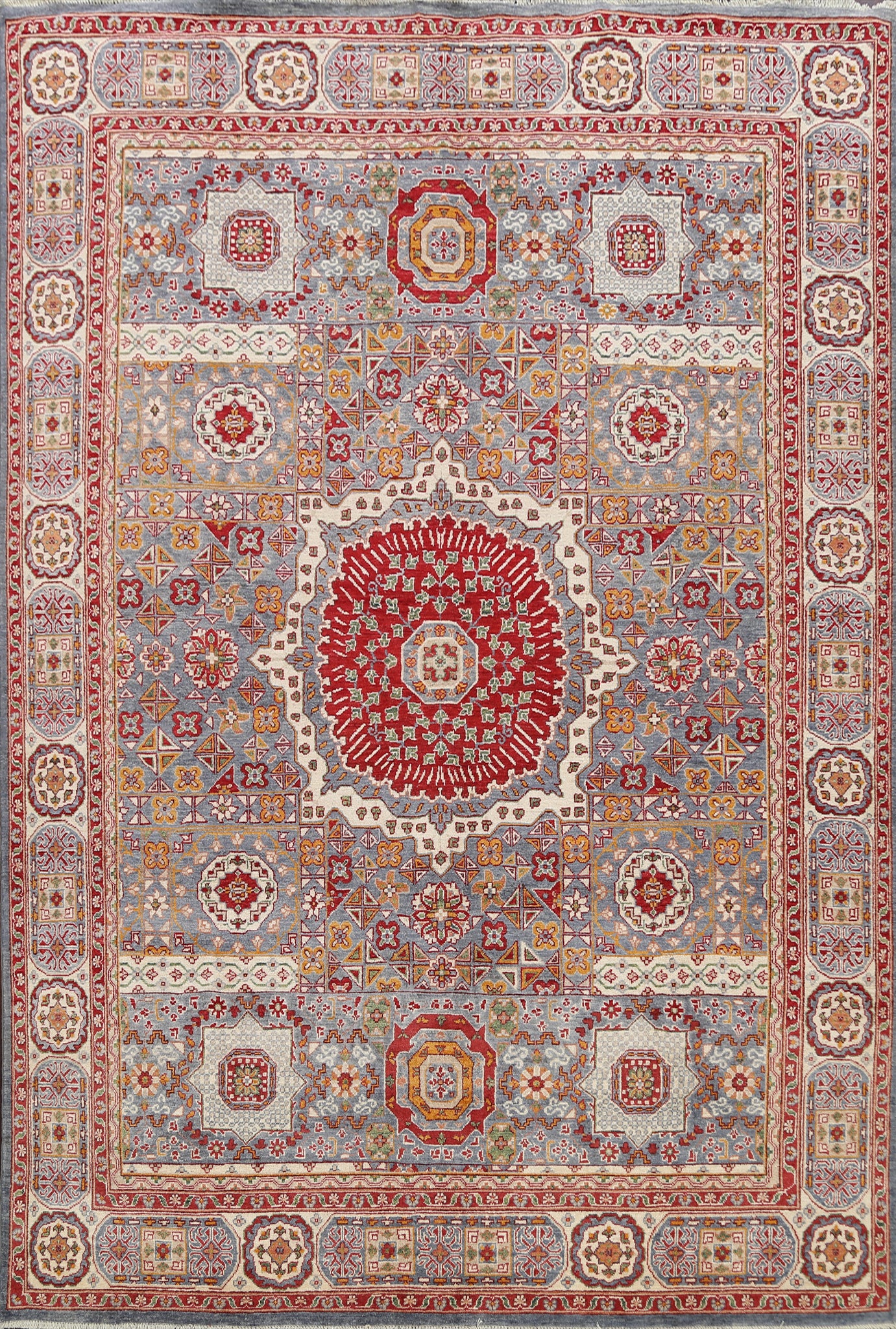 Geometric Khotan Oriental Area Rug 8x10