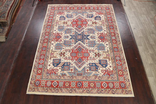 Vegetable Dye Super Kazak Oriental Area Rug 9x12