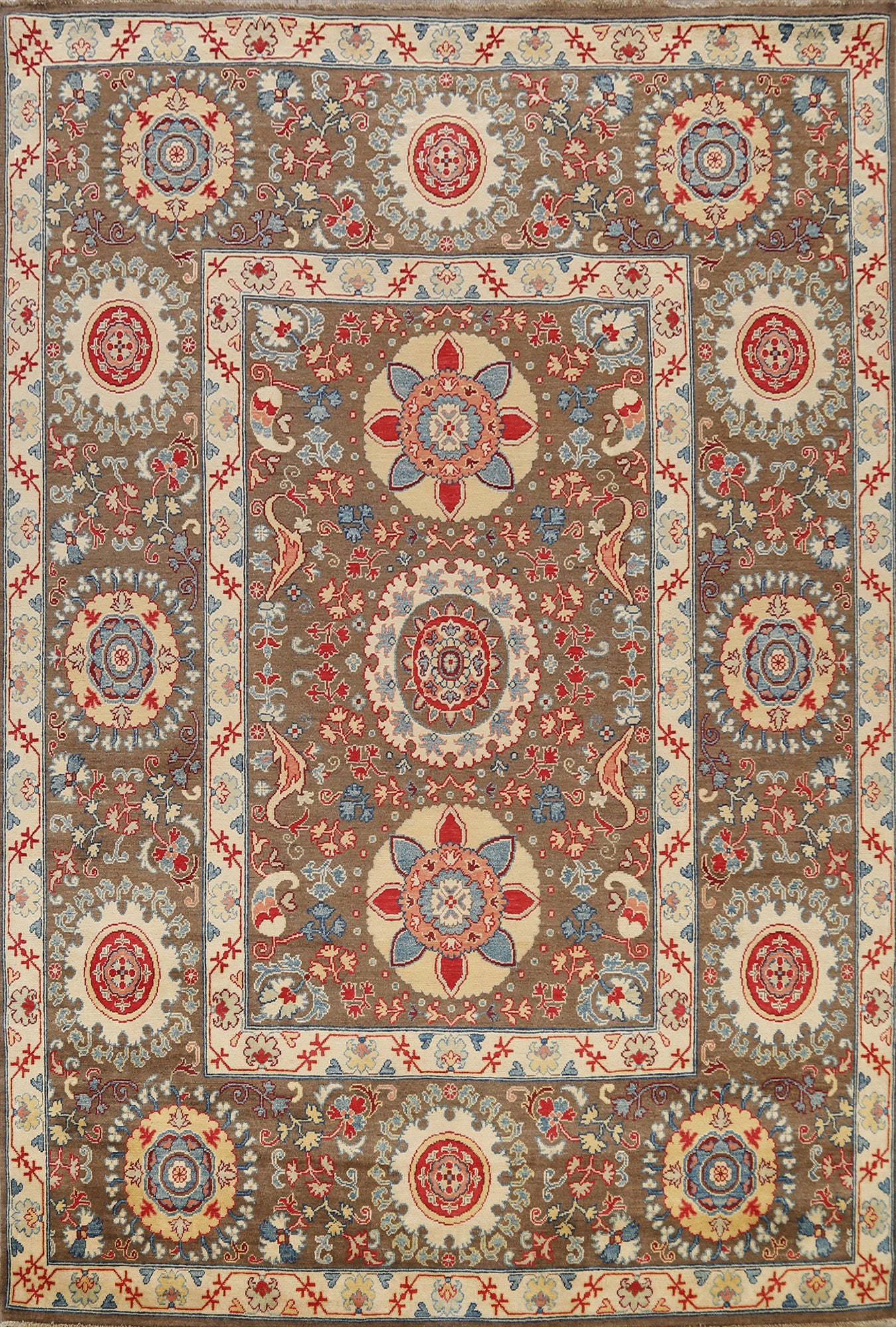 Vegetable Dye Super Kazak Oriental Area Rug 8x10