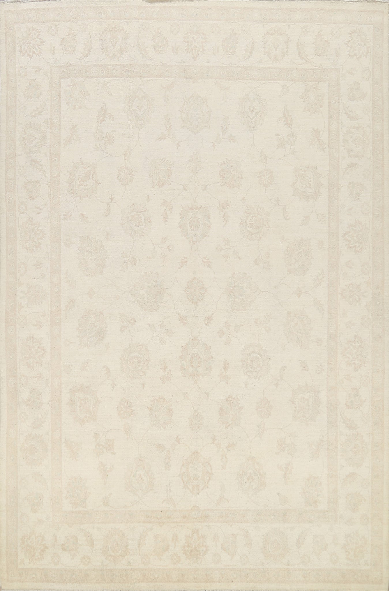 Neutral Earth-tone Muted Khotan Oriental Area Rug 8x10
