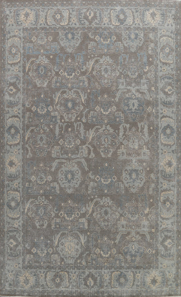 Silver Washed Ziegler Turkish Area Rug 9x12