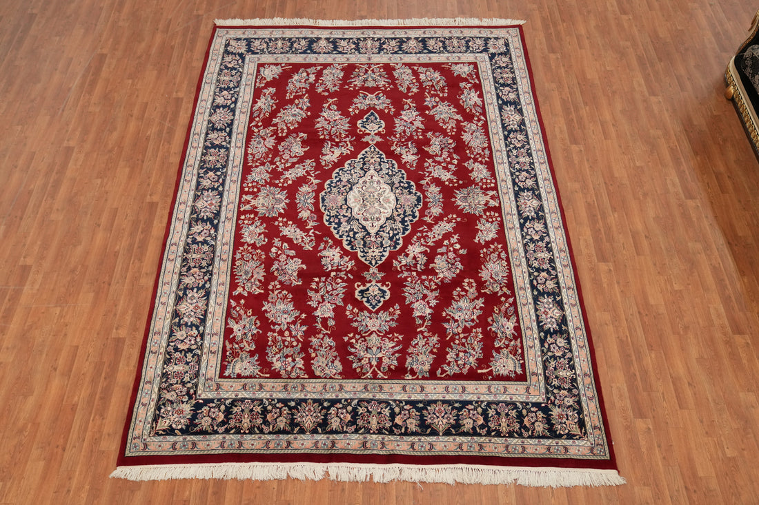 Floral Red Aubusson Oriental Area Rug 8x12
