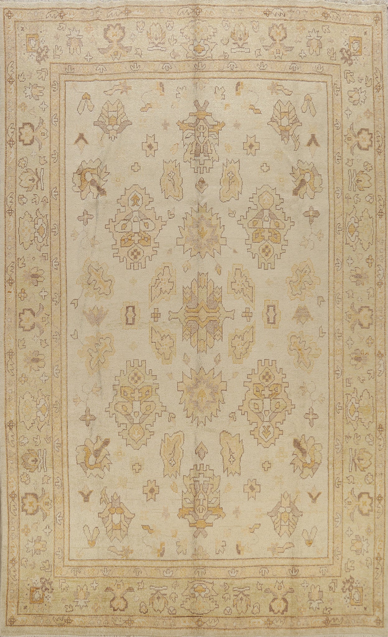 Geometric Oushak Chobi Oriental Area Rug 9x12