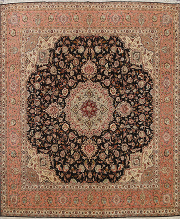 100% Vegetable Dye Tabriz Persian Area Rug 10x10 Square