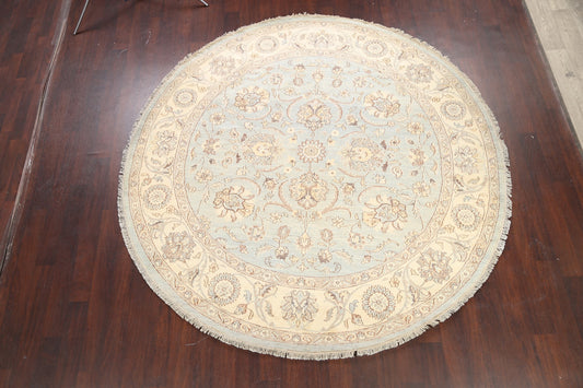 Floral Oushak Chobi Oriental Area Rug 8x8 Round