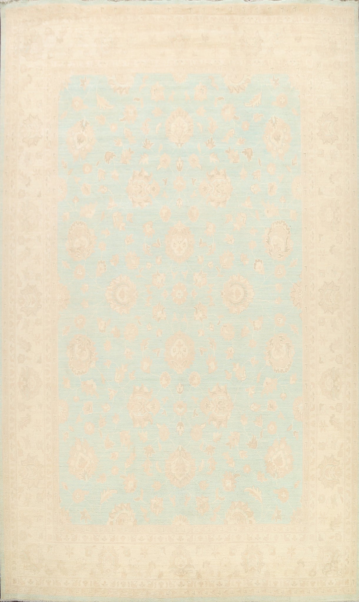 100% Vegetable Dye Oushak Chobi Oriental Area Rug 9x12