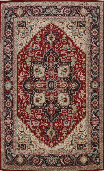 100% Vegetable Dye Heriz Serapi Oriental Area Rug 9x12