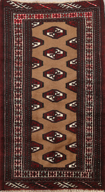 Geometric Balouch Persian Area Rug 2x4