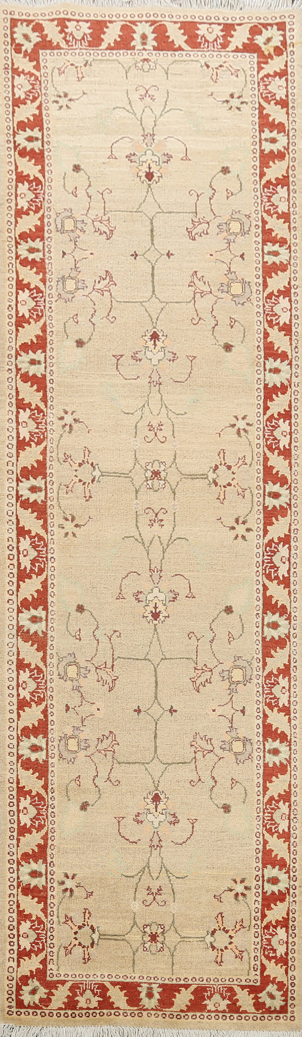 Floral Sarouk Persian Runner Rug 3x11