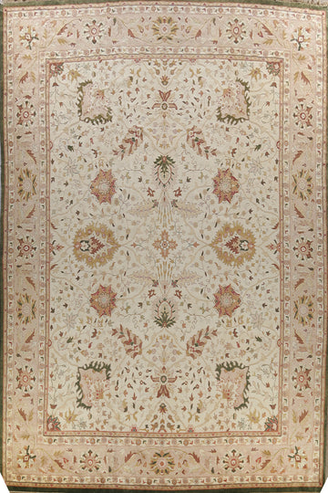100% Vegetable Dye Large Agra Oriental Area Rug 17x22
