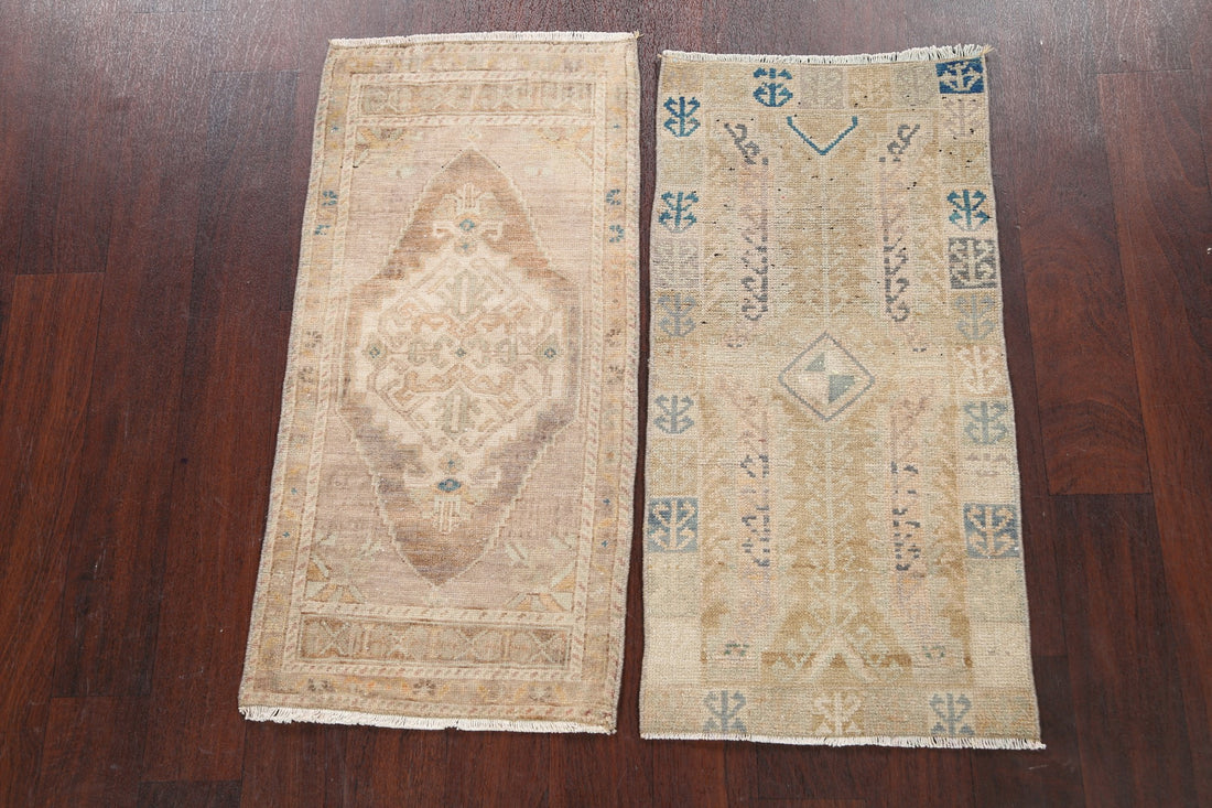Set of 2 Geometric Anatolian Turkish Rugs 2x3