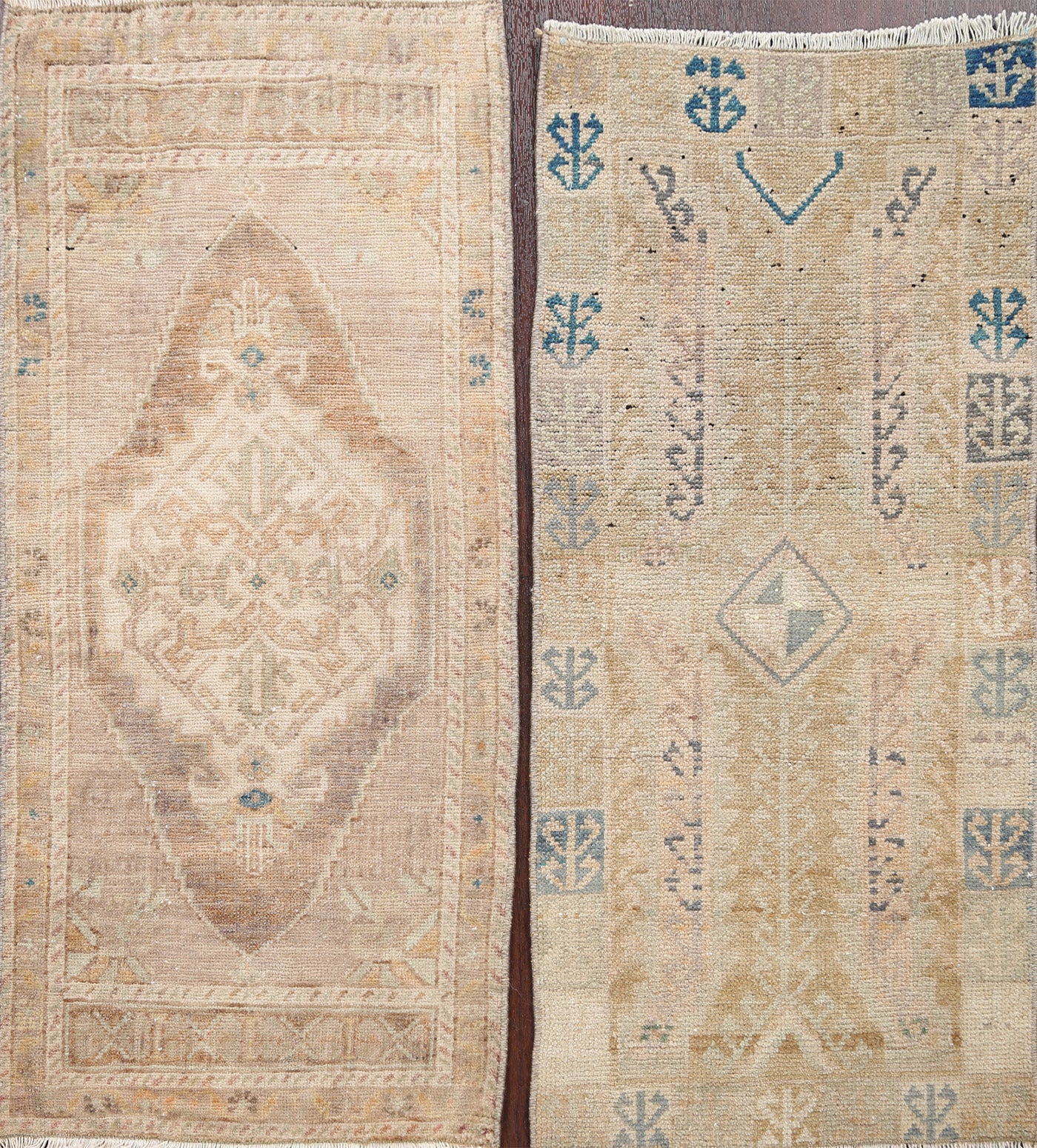 Set of 2 Geometric Anatolian Turkish Rugs 2x3