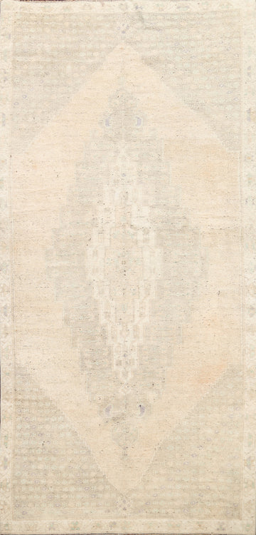 Antique Geometric Anatolian Turkish Area Rug 4x7