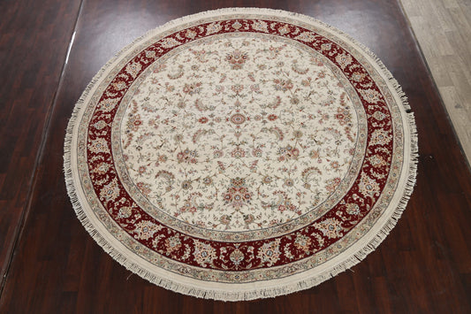 100% Vegetable Dye Tabriz Oriental Area Rug 10x10 Round