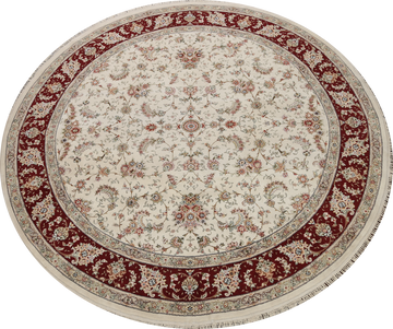 100% Vegetable Dye Tabriz Oriental Area Rug 10x10 Round