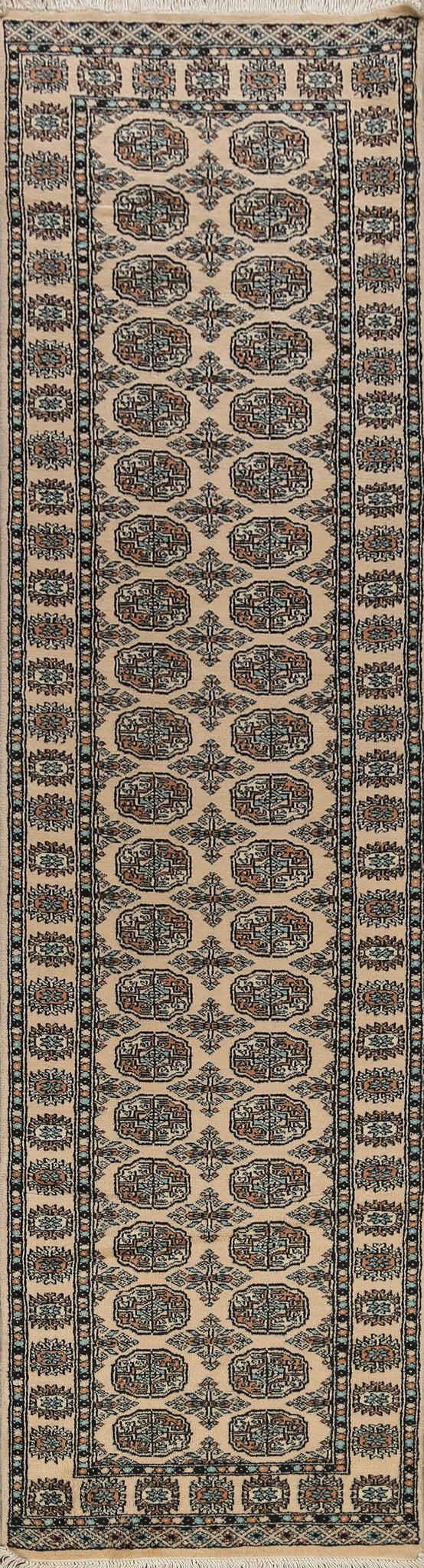Geometric Bokhara Oriental Runner Rug 3x10
