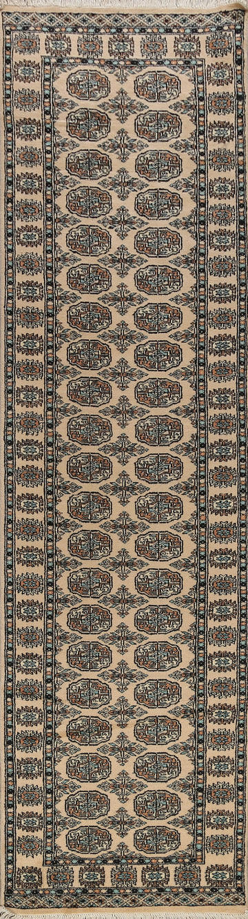 Geometric Bokhara Oriental Runner Rug 3x10