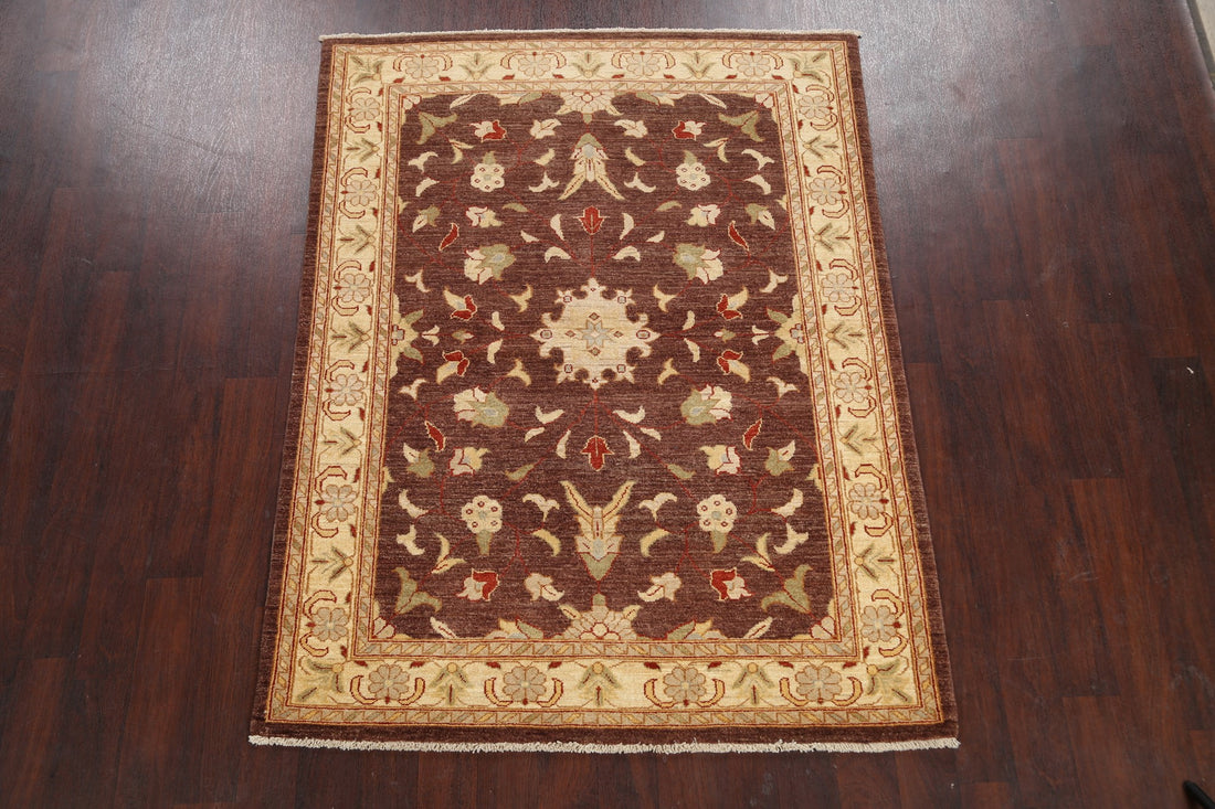 Floral Peshawar Oriental Area Rug 5x6