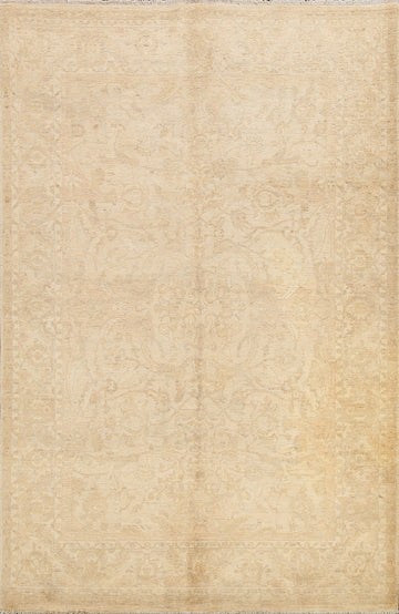 All-Over Floral Peshawar Oriental Area Rug 6x8