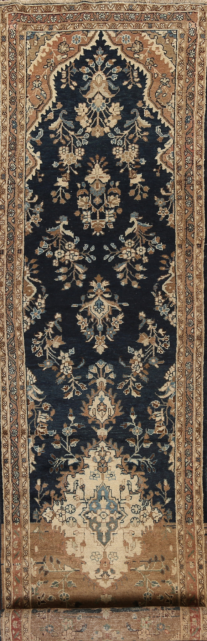 Floral Hamedan Persian Runner Rug 3x16